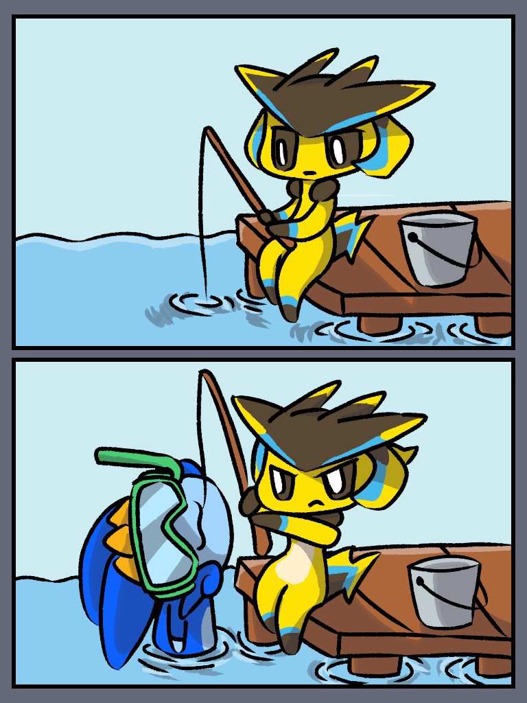 Fishing and Snorkeling #comic #TheBattleCats