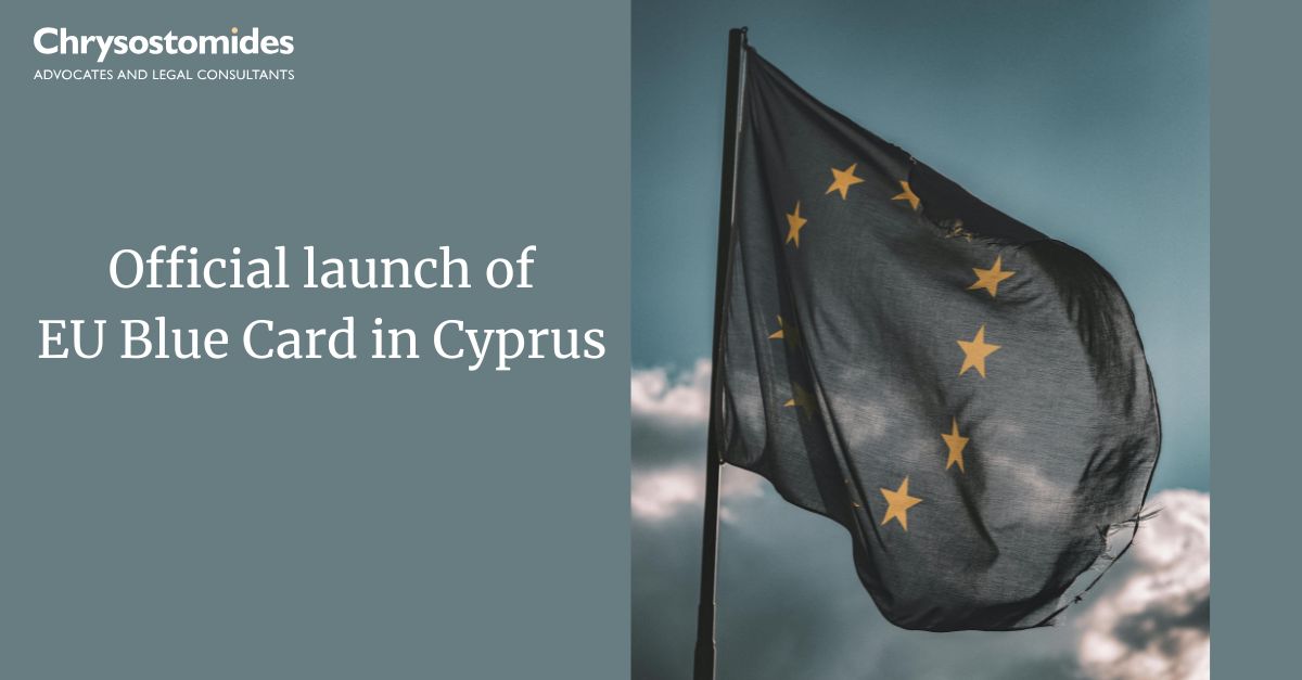 📢EU Blue Card officially launches in Cyprus. EU Blue Cards are available to 3rd country nationals in highly qualified employment, without admission quotas, allowing for movement within #EU during employment in🔷ICT🔷Pharmaceutical🔷Maritime sectors More➡️
chrysostomides.com/official-launc…
