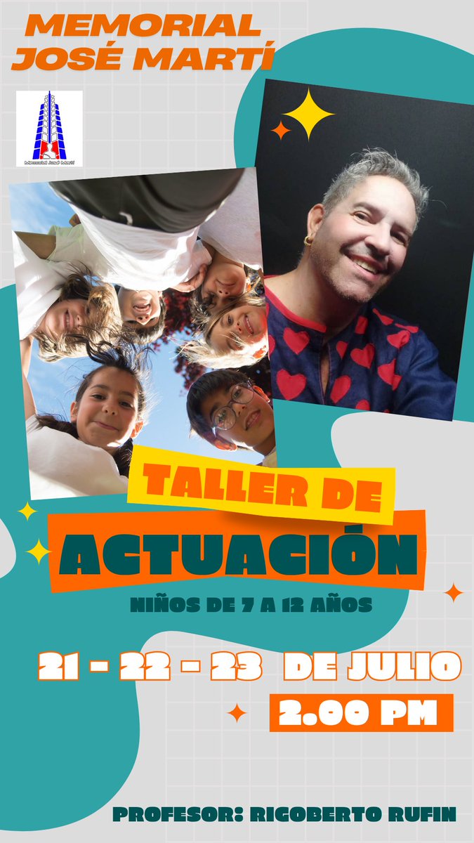 ...ofertas de talleres de verano
no pierda la oportunidad de aprender jugando!!
♥
#MemorialJoseMarti
#ElLugarQueTodoCubanoDebeConocer