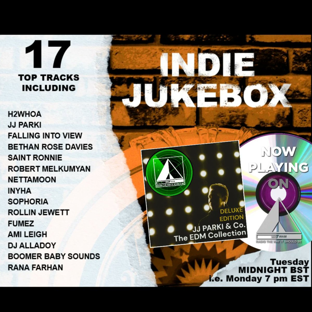 TONIGHT #Midnight🌛
📻Hear my collab 'I See Through You' with #EthyneWesley 🇦🇺on <a href="/Radio_WIGWAM/">Radio-WIGWAM</a> 
🏴󠁧󠁢󠁷󠁬󠁳󠁿radiowigwam.co.uk 🇬🇧
📻🎶🎶

#RadioWIGWAM #JJPARKI #TheEDMCollection #DeluxeEdition #trap #EDM #indiejukebox #ISeeThroughYou #JJPARKIandCo #collaboration
