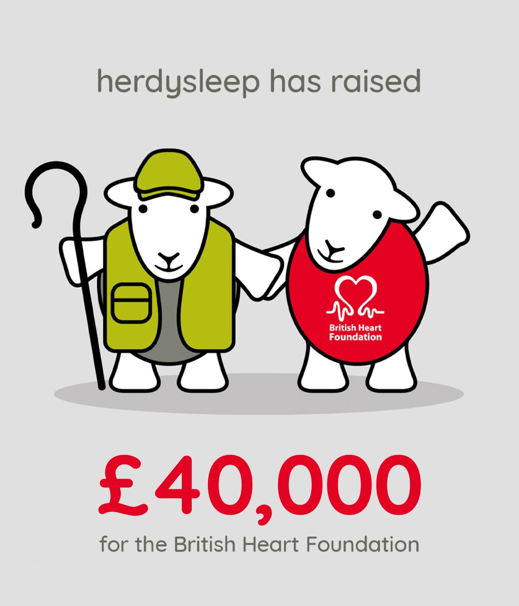 Breaking News! 📢
Through donations of Herdysleep mattresses, we've raised a total of £40,000 for the British Heart Foundation❤️ <a href="/TheBHF/">British Heart Foundation</a>
The money raised will help fund groundbreaking research that will help save &amp; improve millions of lives
Find more here- bhf.org.uk