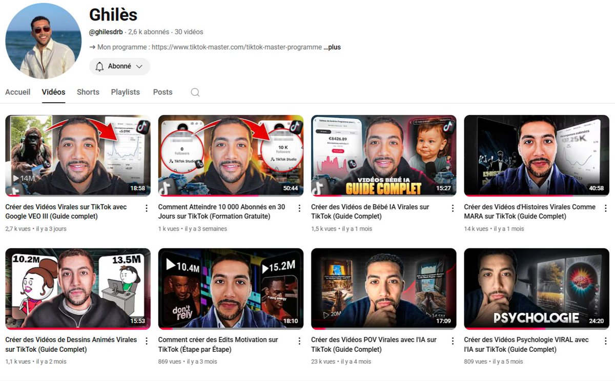 Je donne pas mal de value gratuite sur ma chaîne YouTube, n'hésitez pas à aller y jeter un œil si ce n'est pas encore fait !

👉 youtube.com/@ghilesdrb