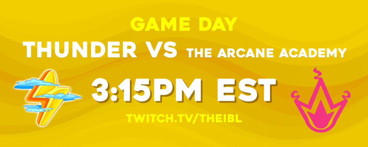 It's Time for Thunder!

Tune in today at 3:15pm EST to support your favourite team! ⚡️