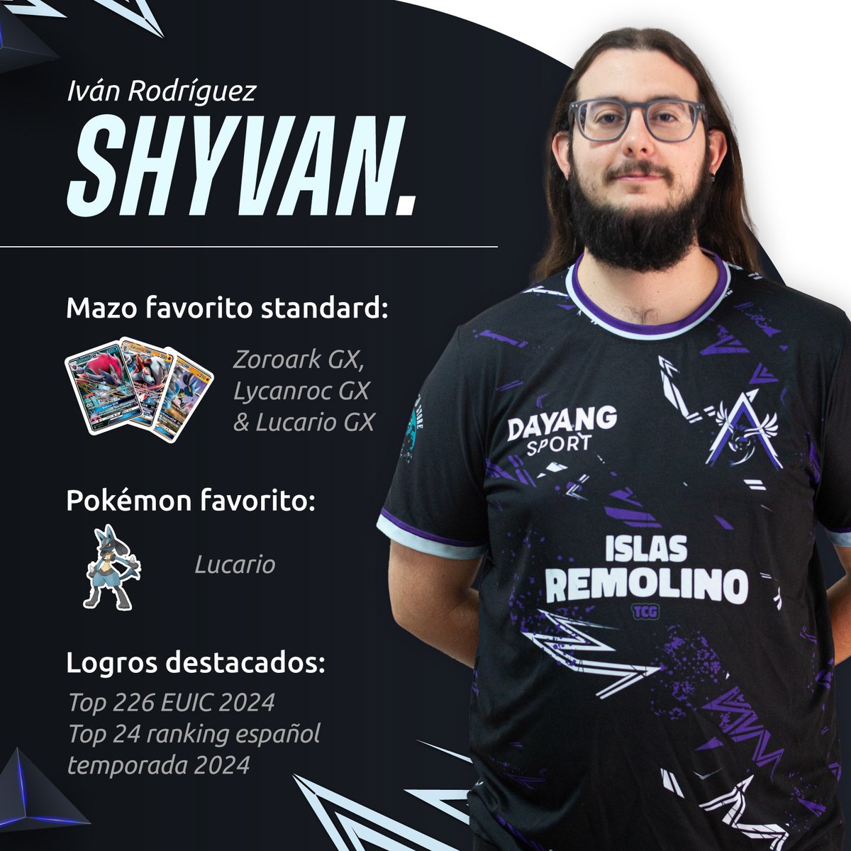 Les presentamos a nuestro jugador más polivalente, <a href="/Ivancdt7/">🎄🐰DZP Shyvan🐰🎄</a>. Un veterano en esto de los TCGs, amante de los mazos divertidos y creador de "mierdidecks" por excelencia pero no subestimeis cuando se pone serio arrasa con todo!

Bienvenido guerrero!💪🏼

#IRL 🌪️⚡️ #PlayPokemon ❗️