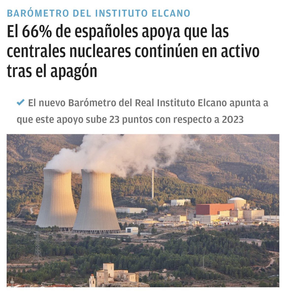 El apagón ha hecho ver con más claridad a los españoles lo que muchos ya sabíamos: la energía nuclear es esencial para garantizar el suministro eléctrico. La nueva encuesta no hace más que confirmar una tendencia que lleva tiempo consolidándose.
okdiario.com/okgreen/66-esp…