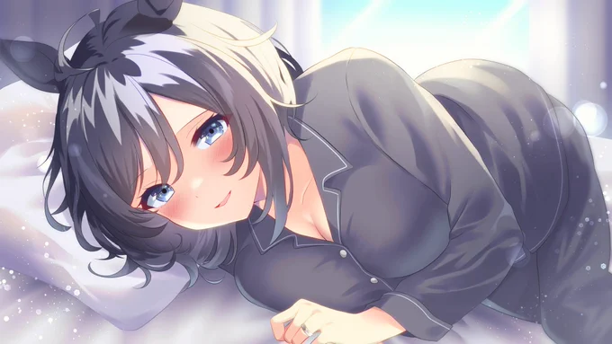 寝起きエイシンフラッシュちゃん。