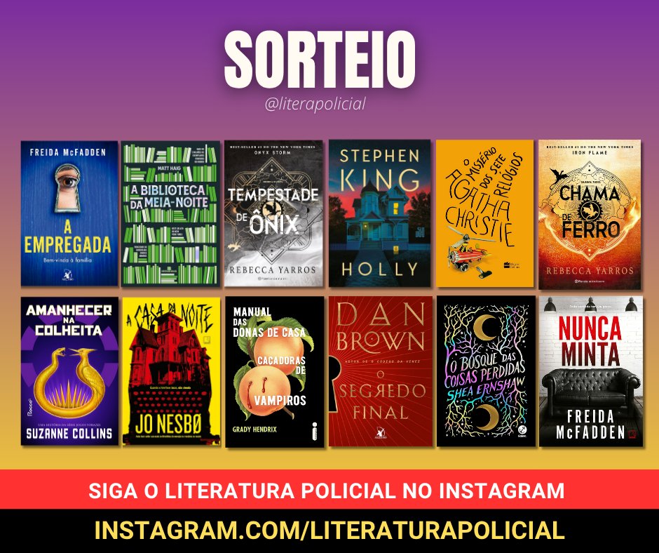 literapolicial's tweet photo. ⭐SORTEIO ESQUENTA PRIME DAY⭐
Valendo um dos livros da promo!

REGRAS
✔ Seguir @literapolicial
✔ Dar RT no tweet (sem citar)
✔ Comentar qual livro quer ganhar
✔ RT NO TWEET FIXADO
✔ Morar no BR  

✅ Resultado: 14/07, 2a. Boa sorte🍀
📌 Segue no 👉 https://t.co/t3yx3AfD6z