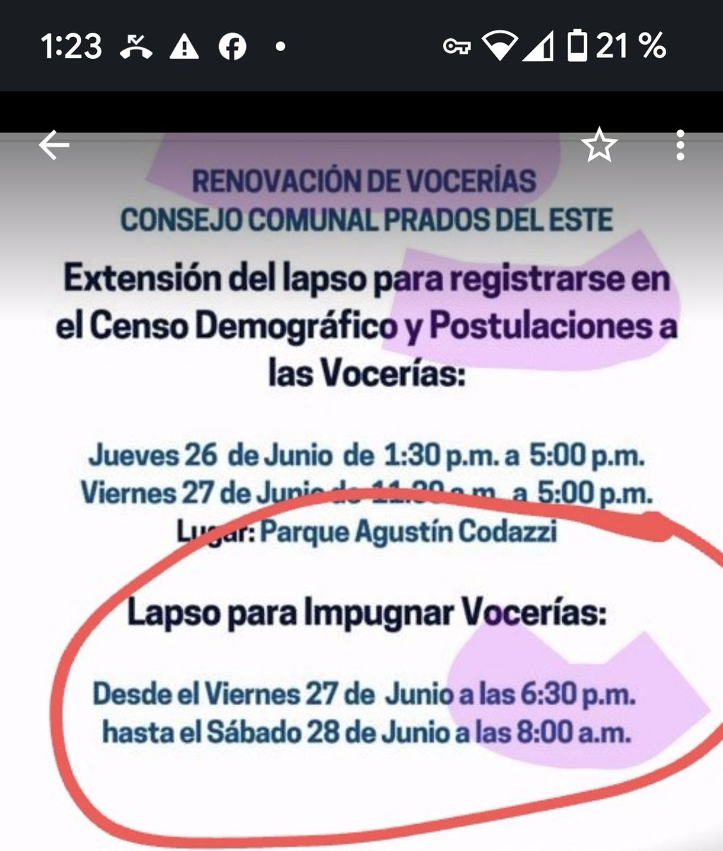 asopraes's tweet photo. Consejo comunal constituido en Prados del Este de la mano de Arné Chacón no ha presentado a la comunidad el censo para su verificación, ni el mapa del ámbito geográfico, ni las actas de asambleas y eliminó los lapsos de impugnación. ¿Violó la ley y fue registrado por @ComunasVE_? https://t.co/zq2Zat3K3D