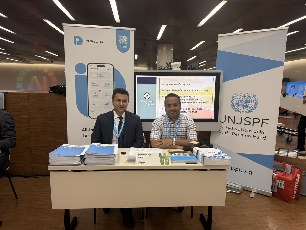 diplomirko's tweet image. Pleased to see many colleagues, beneficiaries and stakeholders at the #UNJSPF booth at @WSISprocess High-Level Forum. Join us at Palexpo in Geneva from 7-11 July!

#WSIS #UNJSPF #DigitalInnovation #DCE #UN #UNDigitalID