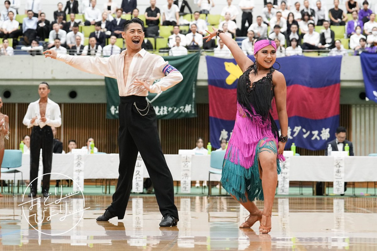 odoribiyori's tweet photo. 【全日本学生選抜競技ダンス選手権大会】
ラテンの部準優勝

 小野山 聖大・荻野 夏実（岡山大学）

#おどりびより
#夏全2025 https://t.co/PS6WFFSr0v