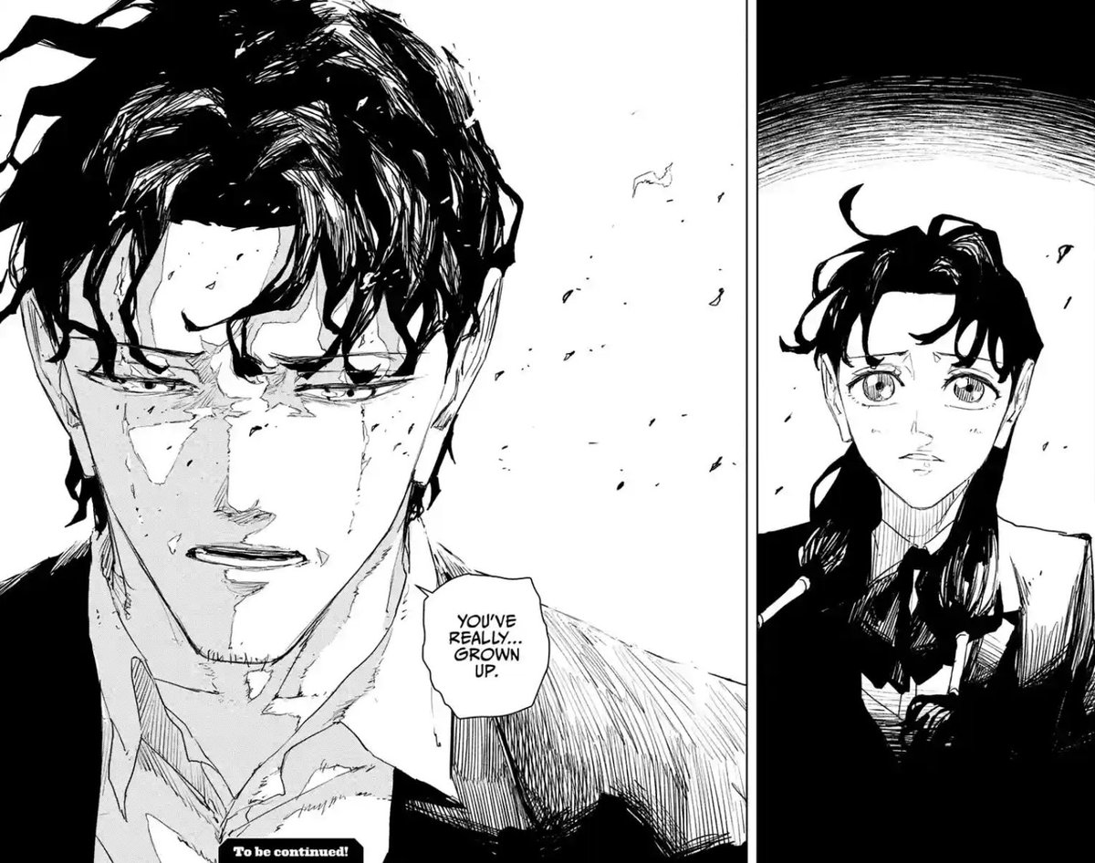 Kagurabachi is so beautiful. The payoff of Samura finally opening his eyes, both literally and symbolically, to a new future where he doesn't have to die, hits so hard after all the buildup. It's so impressive for a Shonen to pull off this type of emotional climax this early on.