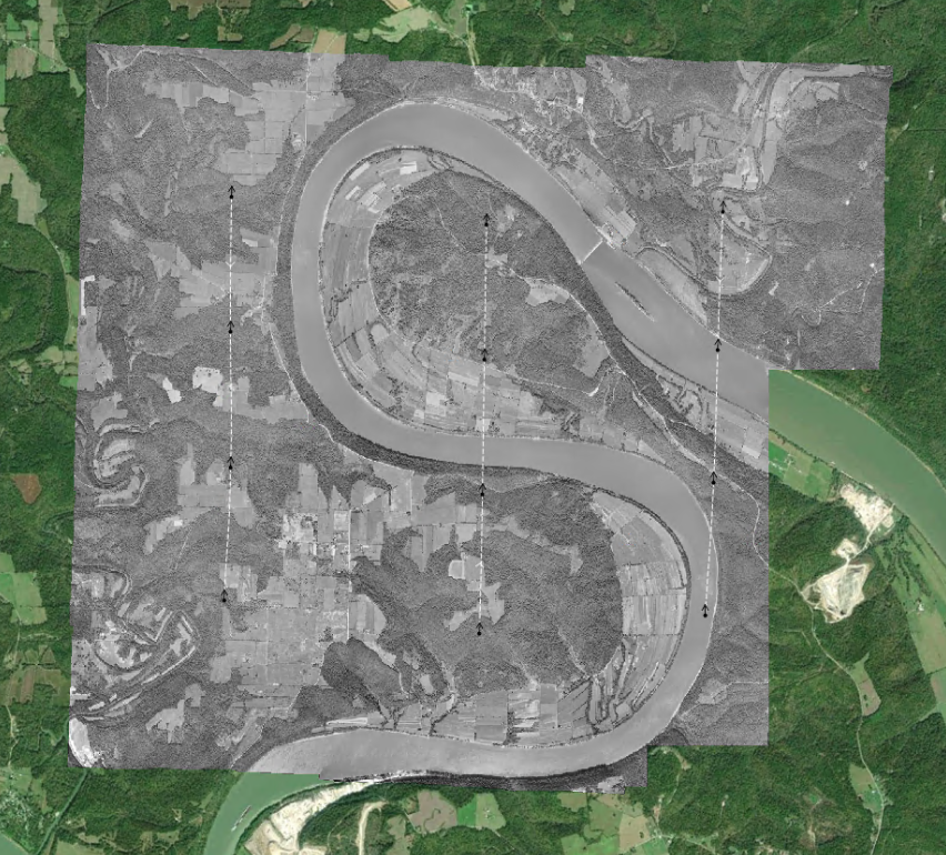 Correlator3D isn’t just for modern imagery—it also processes historical data, like this scanned film dataset from the 1970s in St. Louis. Learn more about the software ➡️ hubs.ly/Q03vpHt50

#photogrammetry #drones #LiDAR #mapping #Correlator3D