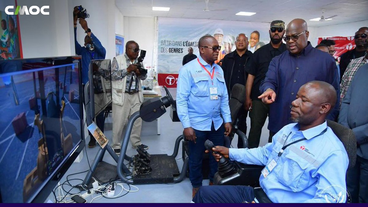 CMOC (@cmoc_group) on Twitter photo 🇨🇩✨ On 12 June, TFM proudly showcased its hands-on, high-impact approach to skills development at the DRC’s National Exhibition on Technical and Vocational Training in Kolwezi.
Our stand was honoured to welcome President Félix Tshisekedi <a href="/Presidence_RDC/">Présidence RDC 🇨🇩</a>, who applauded TFM’s 🇨🇩✨ On 12 June, TFM proudly showcased its hands-on, high-impact approach to skills development at the DRC’s National Exhibition on Technical and Vocational Training in Kolwezi.
Our stand was honoured to welcome President Félix Tshisekedi <a href="/Presidence_RDC/">Présidence RDC 🇨🇩</a>, who applauded TFM’s