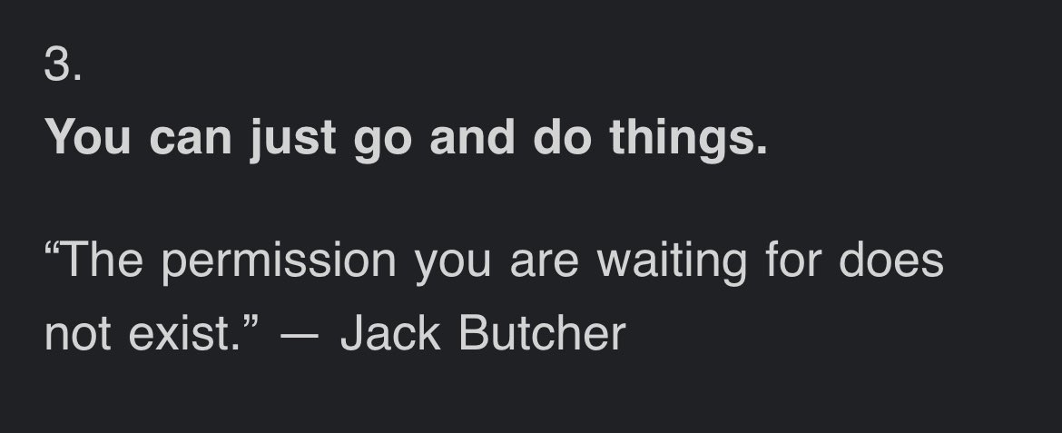 You can just do things