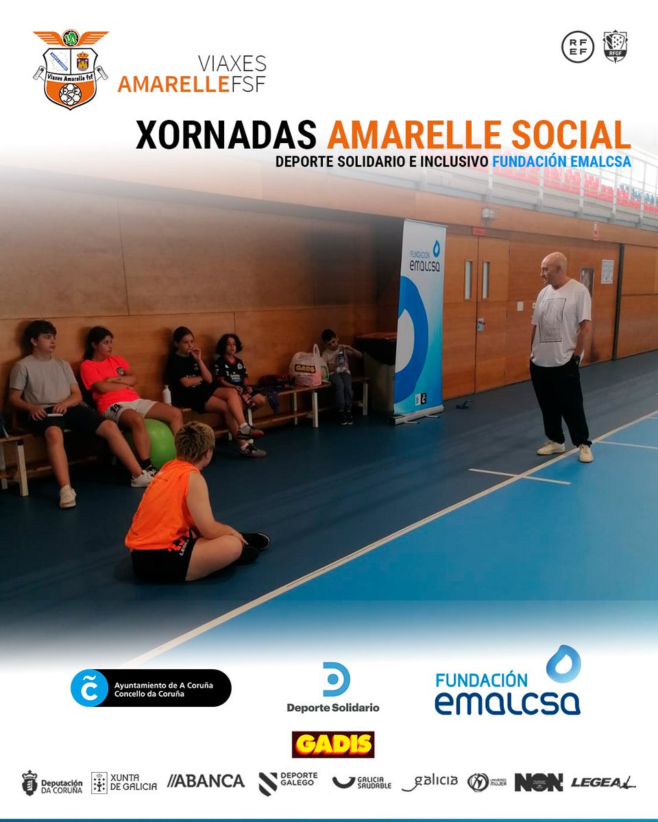 Viaxes Amarelle FSF (@amarellefsf) on Twitter photo 🧡 Xornadas Amarelle Social no Pavillón San Francisco Xavier, con <a href="/100tolos/">100Tolos Esgrima y Pentatlón Moderno</a> e dentro da campaña Deporte Solidario e Inclusivo da <a href="/FundEmalcsa/">Fundación Emalcsa</a>. Unha semana para lembrar con moito xogo, aprendizaxe e inclusión!
#AmarelleFSF #DeporteInclusivo #VamosNaranjas 🧡 Xornadas Amarelle Social no Pavillón San Francisco Xavier, con <a href="/100tolos/">100Tolos Esgrima y Pentatlón Moderno</a> e dentro da campaña Deporte Solidario e Inclusivo da <a href="/FundEmalcsa/">Fundación Emalcsa</a>. Unha semana para lembrar con moito xogo, aprendizaxe e inclusión!
#AmarelleFSF #DeporteInclusivo #VamosNaranjas