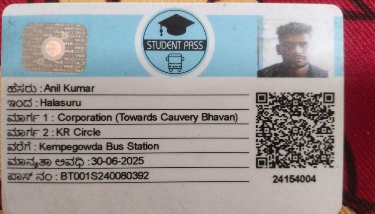 Santhos182's tweet photo. Dear @BMTC_BENGALURU @RLR_BTM @BBMPofficial @siddaramaiah @osd_cmkarnataka the termination academic year of #BCU for the PG courses is Sept 2025 as per University acdmic calendar, so please extend the lst date of BMTC student bus pass upto Oct 2nd 2025.
#BMTC #studpassext https://t.co/5r54QglKvA