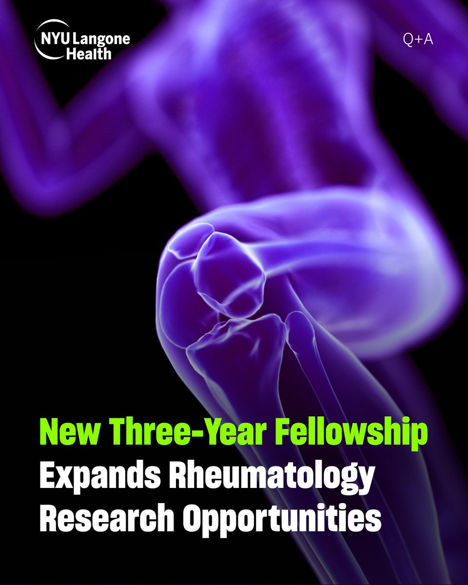 nyugrossman's tweet image. NYU Langone’s three-year rheumatology fellowship, includes a research track combining clinical training with dedicated time for lab work, clinical studies, and publishing—preparing fellows for academic leadership.
Head to Physician Focus to read more: bit.ly/4k6eKtd