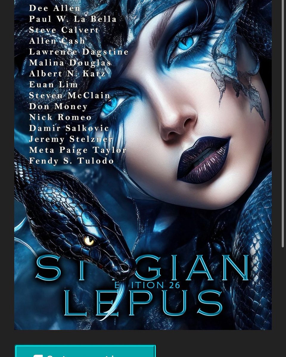 jeremy stelzner (@jeremystelzner) on Twitter photo Thanks to <a href="/StygianLepus/">The Stygian Lepus #magazine</a> for publishing my twisted public relations story “Bullshit,Inc.”
#5amwritersclub #WritingCommunity Thanks to <a href="/StygianLepus/">The Stygian Lepus #magazine</a> for publishing my twisted public relations story “Bullshit,Inc.”
#5amwritersclub #WritingCommunity