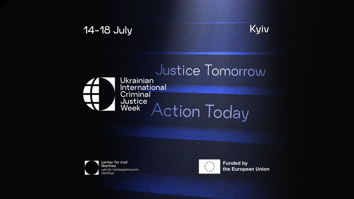ccl_ua's tweet image. Join us for Ukrainian International Criminal Justice Week — our key event on justice and accountability for international crimes.
This week-long program brings together leading experts through conferences, webinars, and public discussions.
Learn more: justiceweek.ccl.org.ua