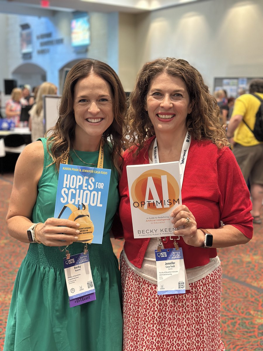 Jennifer Casa-Todd (@jcasatodd) on Twitter photo Grateful to share #HopesForSchool with
<a href="/katiemartinedu/">Katie Martin</a> <a href="/BeckyKeene/">Becky Keene 🦋</a> <a href="/TishaPoncio/">Tisha Poncio</a> and talk about it on the <a href="/EdTechBites/">Gabriel Carrillo</a> podcast with Gabe Carrillo at #ISTELive next week.
#AIOptimism #EdTechBites #LearnerCentered #TomorrowLeaders Grateful to share #HopesForSchool with
<a href="/katiemartinedu/">Katie Martin</a> <a href="/BeckyKeene/">Becky Keene 🦋</a> <a href="/TishaPoncio/">Tisha Poncio</a> and talk about it on the <a href="/EdTechBites/">Gabriel Carrillo</a> podcast with Gabe Carrillo at #ISTELive next week.
#AIOptimism #EdTechBites #LearnerCentered #TomorrowLeaders