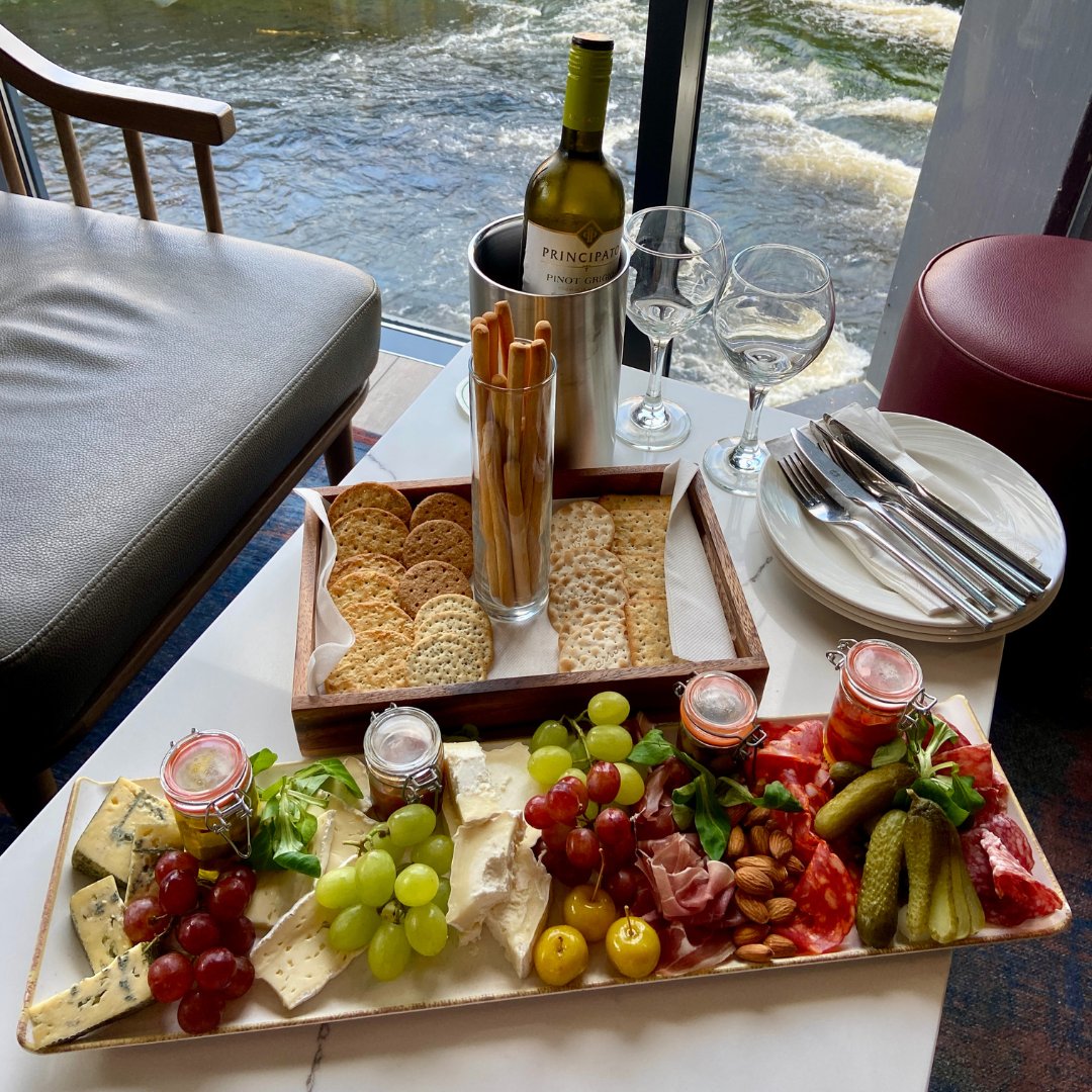Did you know you can pre-order a charcuterie board at The View Bar in The Glasshouse Hotel Sligo? Treat yourself and your friends - call 071 9194300 or Email events@theglasshouse.ie #charcuterieboard #sligococktailbar