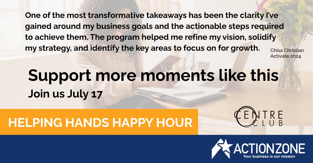 “One of the most transformative takeaways has been the clarity I’ve gained around my business goals…”
This is what happens when someone gets the right support at the right time.

👉 Eventbrite: bit.ly/4lIDx80

Can't attend? Donations accepted on Eventbrite.