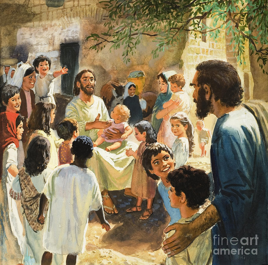Peter Seabright, Christ With Children

Ephesians 4
Make every effort to keep the unity of the Spirit through the bond of peace. There is one body and one Spirit, just as you were called to one hope when you were called; one Lord, one faith, one baptism; one God and Father of all.