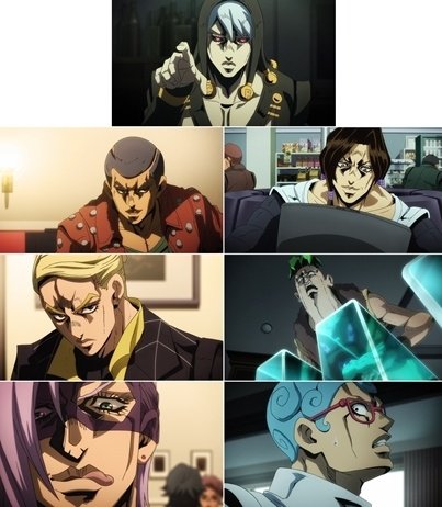 ジョジョで敵キャラなのに魅力的すぎたやつらって5部の暗殺チームだよな。他の部の敵キャラと違ってとにかく目立っててカッコいいんだよなぁ…

他の部なら
1部 ディオ
2部 柱の男
3部 ホルホース、ダービー、その他色々
4部 微妙。吉影くらい？
6部 微妙。プッチ神父くらい？