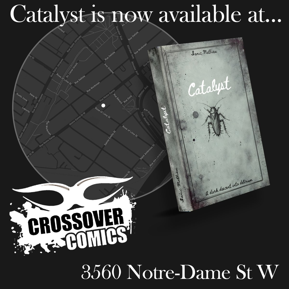 IanicWriter's tweet image. I'm thrilled that my unconventional book has found a place in a Montreal library specializing in comic books and graphic novels!
Huge thanks to @xovercomics ! Your place is awesome! Grateful for the opportunity!