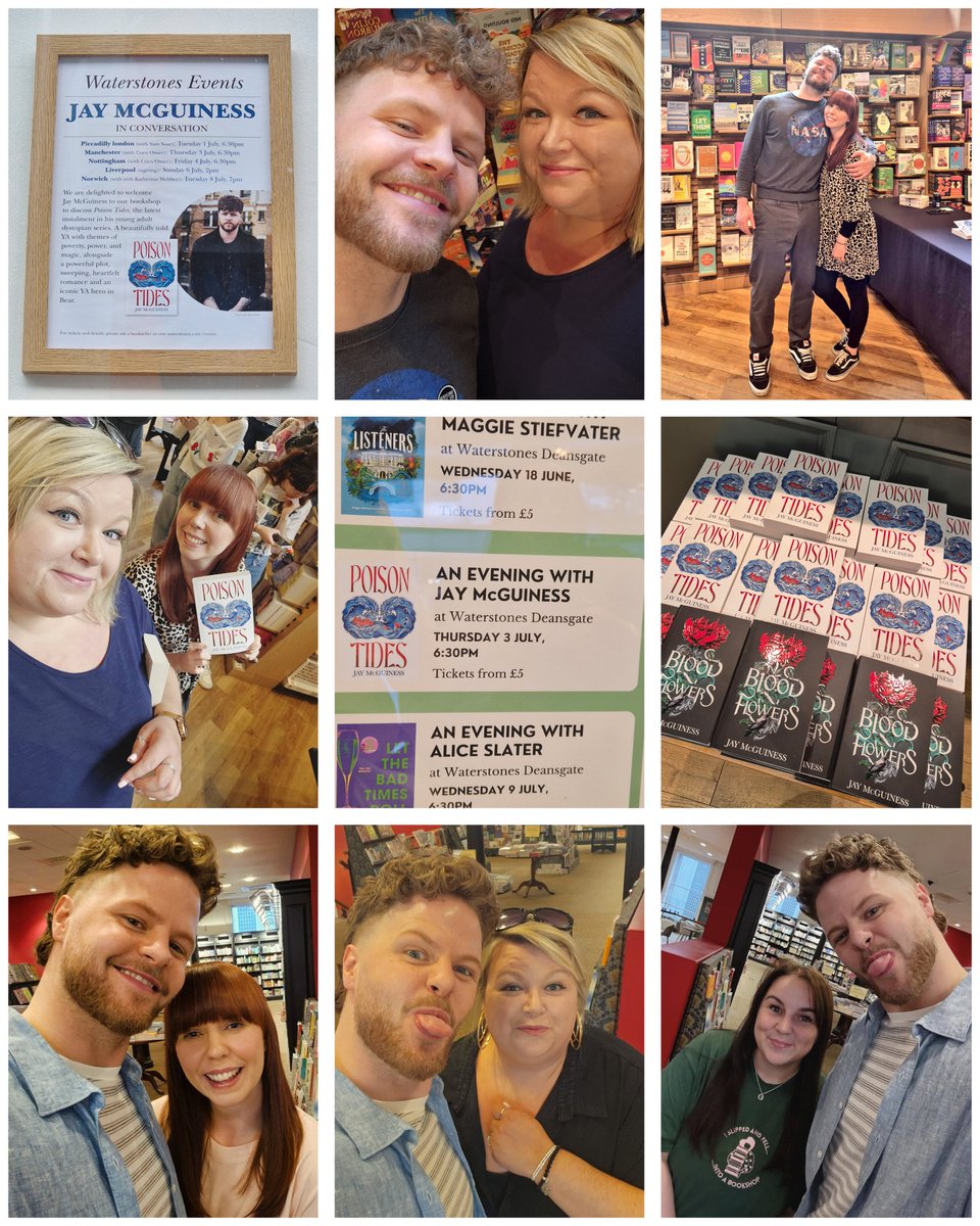 Gorge couple of book tour dates done and dusted, supporting our <a href="/JayMcGuiness/">Jay McGuiness</a> and #PoisonTides 📚📚 Forever proud of you, superstar! Love you, bye ❤️❤️