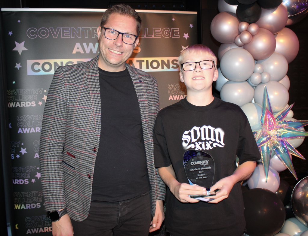 We celebrated our Learners of the Year last week, recognising learners who have excelled in their vocational areas in 24/25. Congratulations to Level 1 learner, Harrison Handley, who was presented with the Public Services award🏆 <a href="/CoventryPublic/">Coventry College Sport & Uniformed Public Services</a> <a href="/coventrycollege/">Coventry College</a>