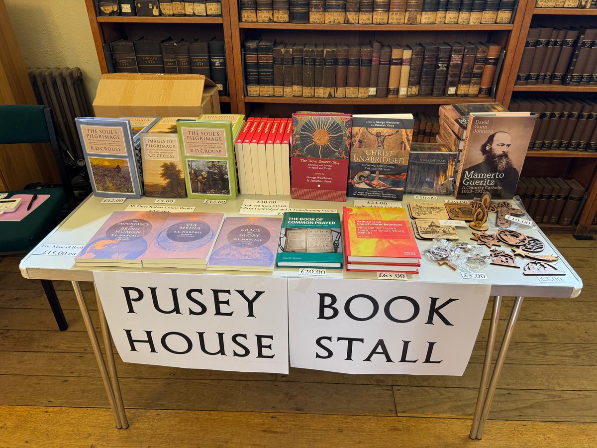 PuseyHouse's tweet image. The conference bookstall is open with numerous wonderful resources, books, and Pusey ties!