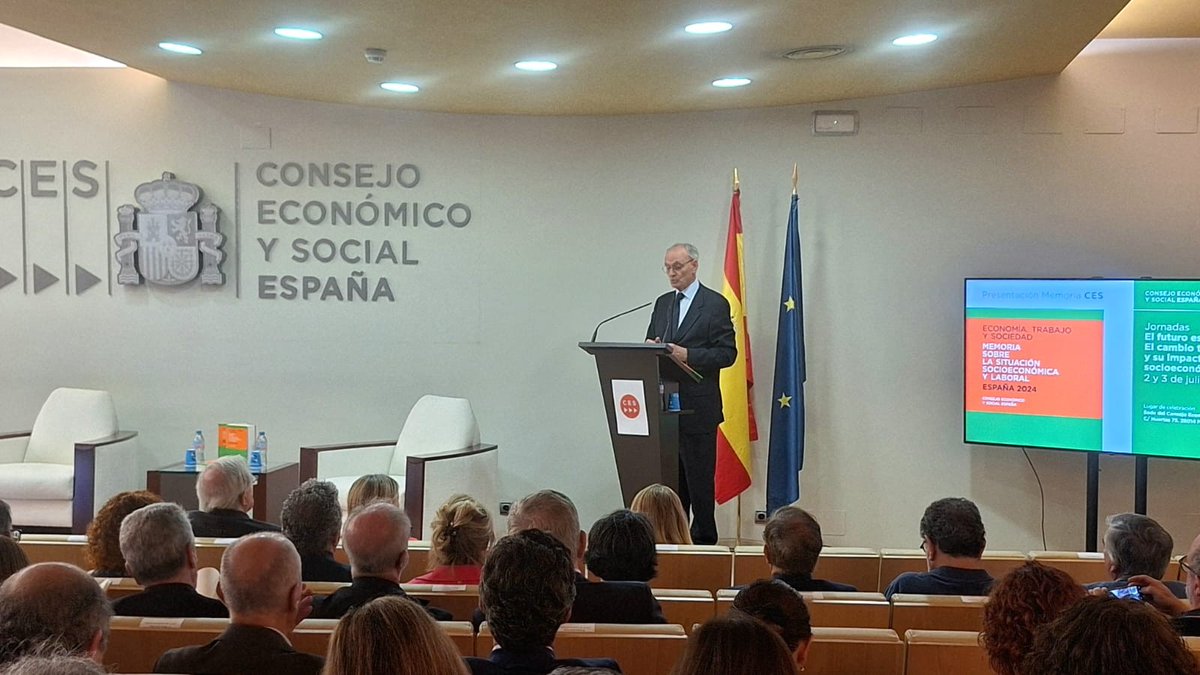 ▶️ El CES presenta su Memoria anual sobre La situación socioeconómica y laboral de España 2024, en las jornadas celebradas en su sede en Madrid

ces.es/actividad-inst…