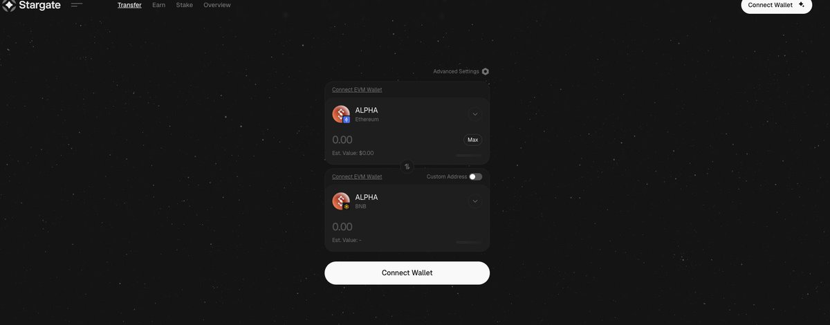 ALPHA token can now be bridged between BSC and Ethereum using <a href="/StargateFinance/">Stargate | Fast Swaps - Now Live</a>.
