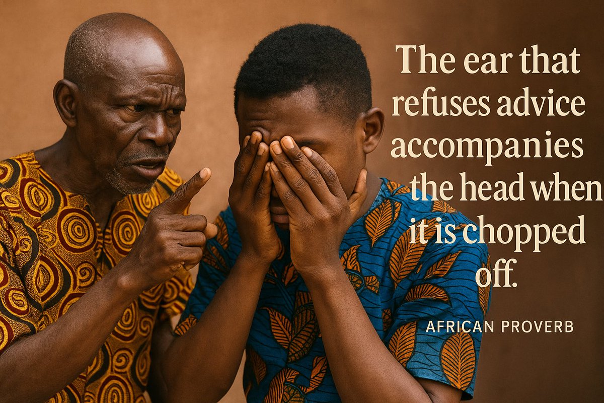 gtdc_ghana's tweet photo. This proverb warns younger or less experienced people to respect advice and value communal knowledge.
#monday #culture #proverbs #africanvalues #tradition #wisdomsayings #africa #heritage https://t.co/TfNkID9O5p