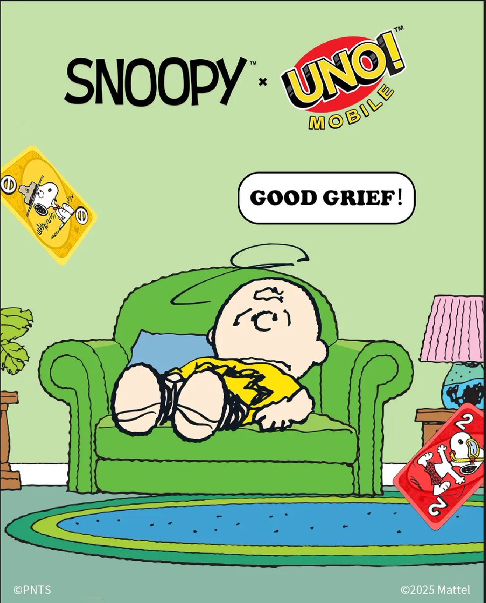 Snoopypictuers's tweet image. "How it started:
Just a friendly UNO game 😊
How it's going:
Snoopy drops +4
Me: "Good grief..." 😫
🔗 facebook.com/UNOnow
🎁GIft Code:SNOOPYUNO2025