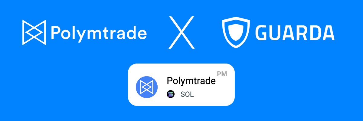 polymtrade's tweet image. Another partner on board — $PM is now live on @GuardaWallet.
You can now manage, swap, and hold your Polymtrade tokens directly inside one of the most trusted multi-chain wallets.