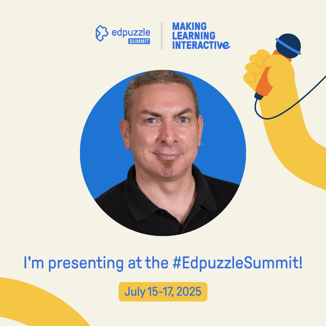 nathangildart's tweet image. The #EdpuzzleSummit is coming soon! Looking forward to chatting about how to leverage #Edpuzzle for IB and #inquirylearning ! Registration and schedule: tinyurl.com/ymupk23a

@Edpuzzle
@MannyDiscoTech 
@MajoTechMaker 
@flippedtecher