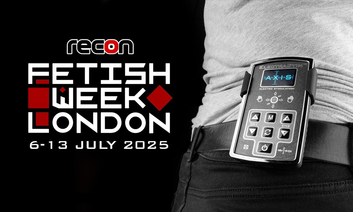 ElectraStim's tweet photo. It's Fetish Week⚡️
Celebrate and be proud of your fetish! @ReconNews is hosting a wide range of exciting/inclusive events and activities so you can get involved and express yourself. ❤️
Find out more here:
https://t.co/nTJaqYnBsN🔗
#Fetish #FetishWeek #ElectroPlay #ElectraStim https://t.co/RH78bIGucu