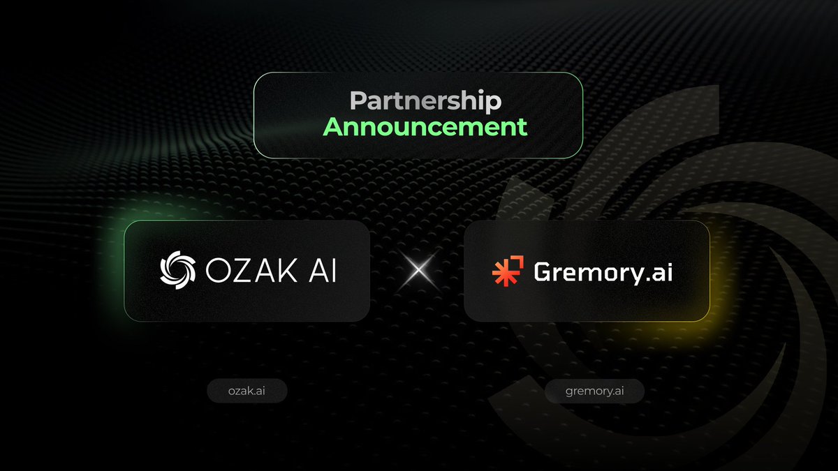 OzakAGI's tweet image. 🤝 Ozak AI x Gremory AI 🤝
🚀 We’re excited to announce a new partnership with @GremoryAI, the Telegram-native liquidity optimizer for Solana DLMMs
✨ This collaboration unites Ozak’s real-time market intelligence with Gremory’s cutting-edge DePIN and DLMM expertise - opening…