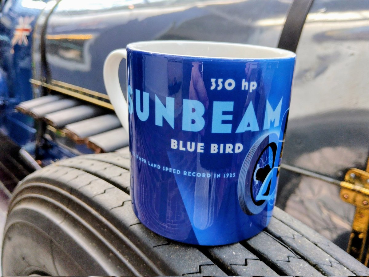 A New limited edition commemorative mug to celebrate the centenary of the Sunbeam 350hp World Land Speed Record is available at the Beaulieu shop and at events where we are taking the iconic car this summer