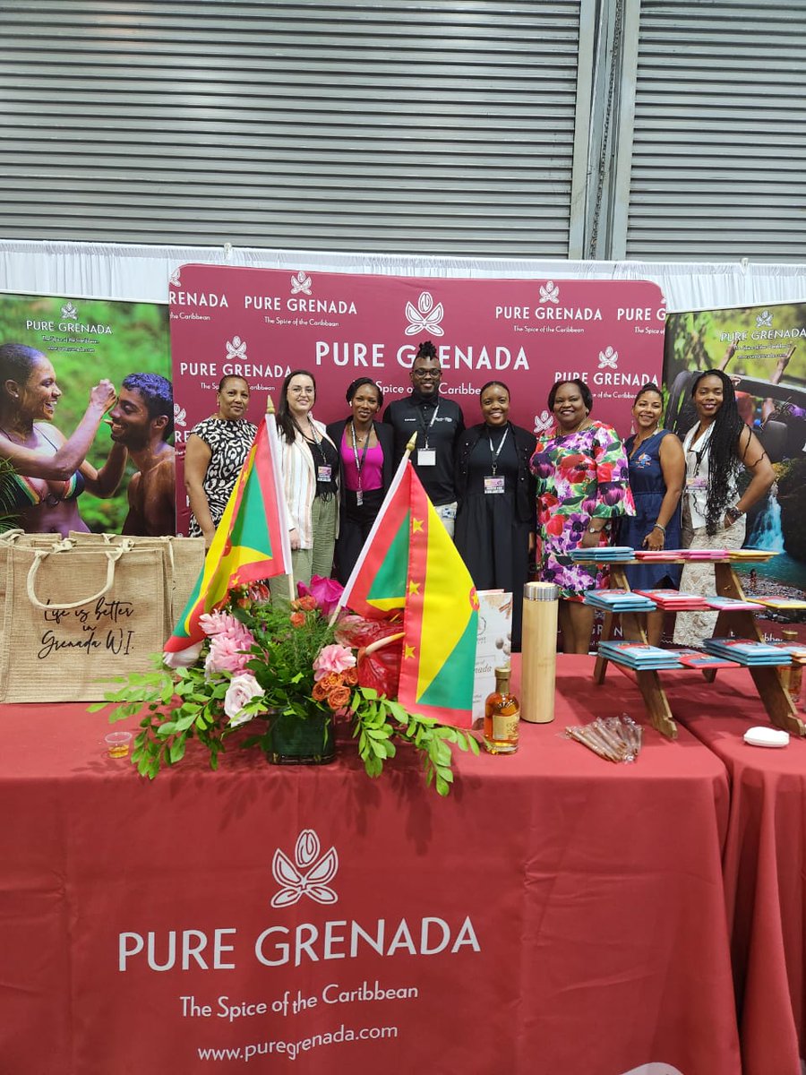 Team Grenada showed up in style at the Lisa Edwin Hair, Skin, Wellness, Beauty &amp; Beyond Expo in Trinidad 🇹🇹✨
