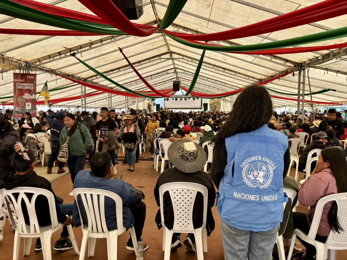 MisionONUCol's tweet photo. #Puracé | Acompañamos el #Congreso17CRIC, principal espacio de decisión política y organizativa de los pueblos indígenas del Cauca, junto a representantes de las 138 autoridades que integran los 11 pueblos indígenas, así como de la institucionalidad regional y nacional.🧵 https://t.co/MiF6RfnmzV