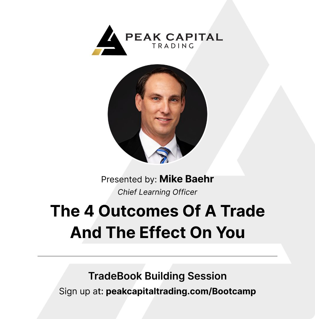 PeakCapTrading's tweet image. It must be trading psychology Monday in our Boot Camp!

@MikeB_BBT with The 4 Outcomes of a Trade and the Effect on You

@DrCharland with Mindfulness, Focus, and Flow States

Dr. Kenneth Reid with the Relationship Between Trader Personalities and Trading Styles

And also a Live…