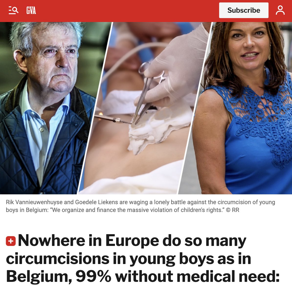 DVanLangenhove's tweet image. Every year, 25.000 young boys undergo genital mutilation in Belgium, costing the taxpayer 25 million in subsidies.
This barbaric, non-European practice must be stopped. Jail the mutilators and deport the families of the victims.