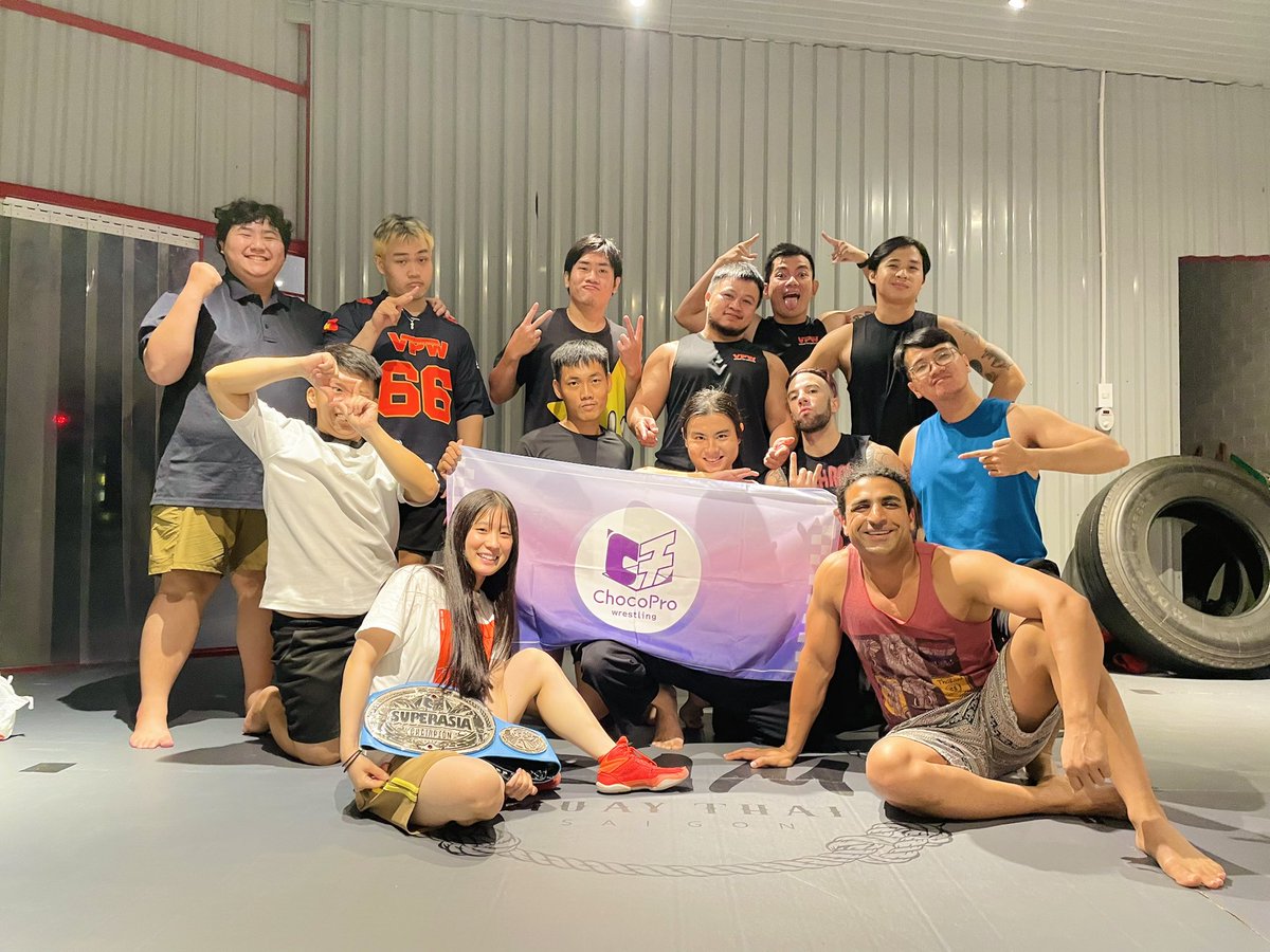 Mei Suruga 駿河メイ🇯🇵 (@mei_gtmv) on Twitter photo BestBros seminar at VPW <a href="/VietnamProWres/">Vietnam Pro Wrestling</a> 🇻🇳 Thank you for joining us!! This group has a lot of hard working students. The leaders are very ambitious. It’s inspiring. Let’s do our best Asia Wrestling!!!! #ChocoPro BestBros seminar at VPW <a href="/VietnamProWres/">Vietnam Pro Wrestling</a> 🇻🇳 Thank you for joining us!! This group has a lot of hard working students. The leaders are very ambitious. It’s inspiring. Let’s do our best Asia Wrestling!!!! #ChocoPro