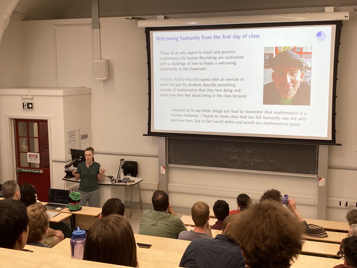 Alex Kavvos (@lambdabetaeta) on Twitter photo Emily Riehl talking on professional norms in Mathematics at Bristol! Emily Riehl talking on professional norms in Mathematics at Bristol!
