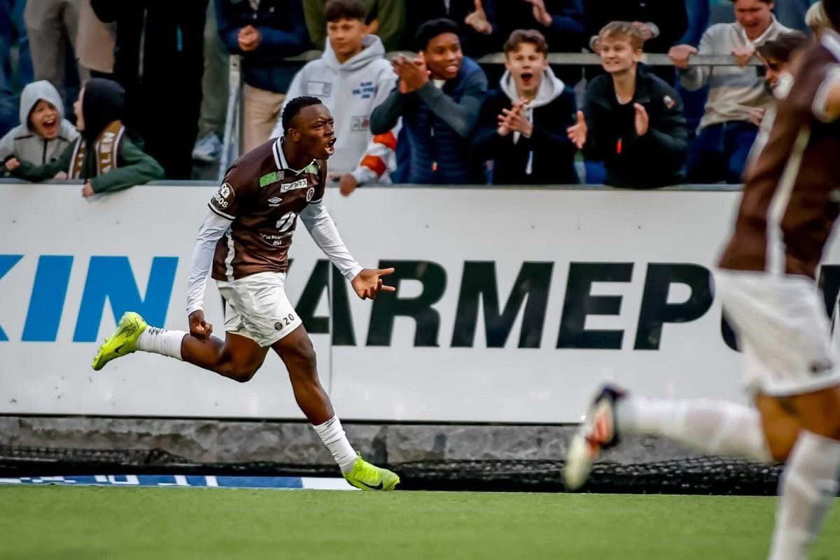 Striker Alie Conteh joins Norwegian side <a href="/godset/">Strømsgodset Fotball</a> 

Striker Alie Conteh, 20, has signed a four-year contract with Strømsgodset Toppfotball and will wear the number 20 jersey in the season's second round.

Read me footballsierraleone.net 

#SierraLeone #FSLMedia