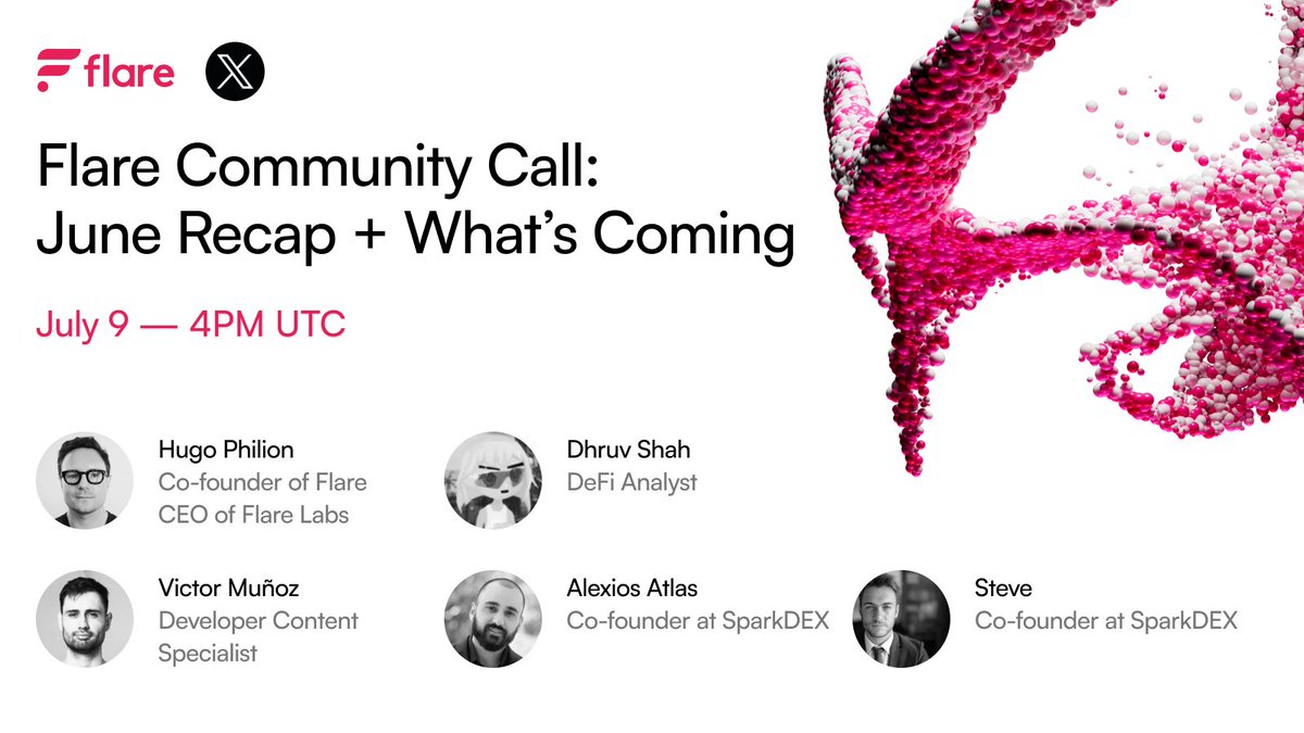 FlareNetworks's tweet image. Flare is entering a new phase:

⚡ Institutional XRPFi sets to begin
⚡ 2 billion FLR to fuel DeFi
⚡ Ecosystem milestone - @SparkDexAI token launch

🟡 Join the Flare Community Call to hear what’s next: x.com/i/spaces/1OdKr…