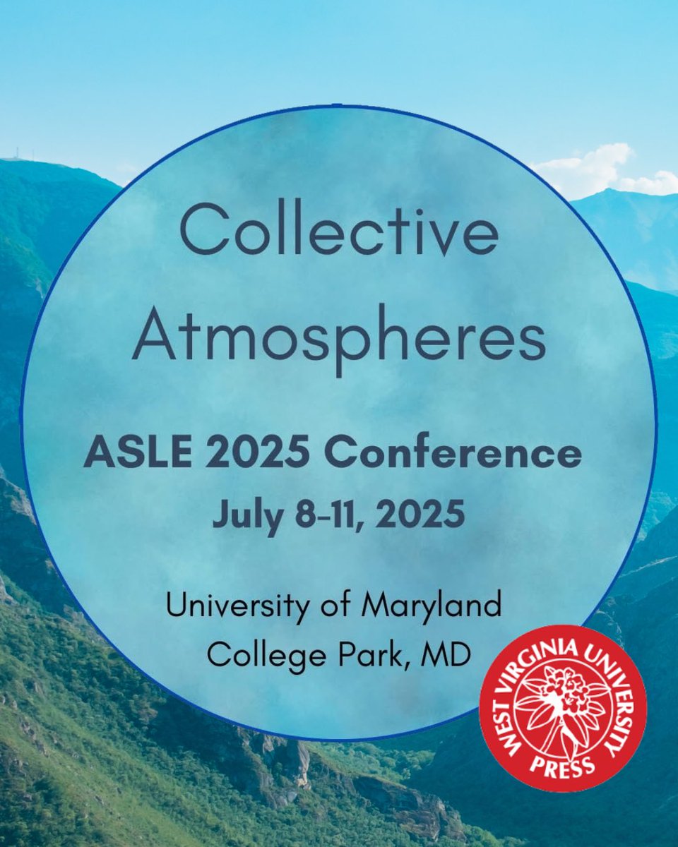 WVUPRESS's tweet image. We hope to see some of you at the upcoming ASLE - Association for the Study of Literature and Environment - meeting in College Park, MD. We’ll be in the exhibition hall from Tuesday afternoon to Friday afternoon with a great display of our books, including Joanna Allan’s Saharan…
